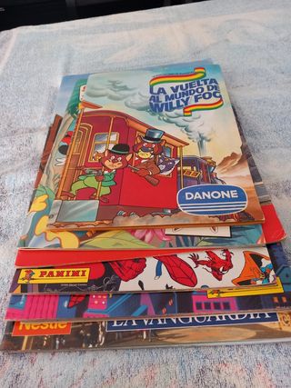 Lotes albums cromos antiguos Disney, Spiderman