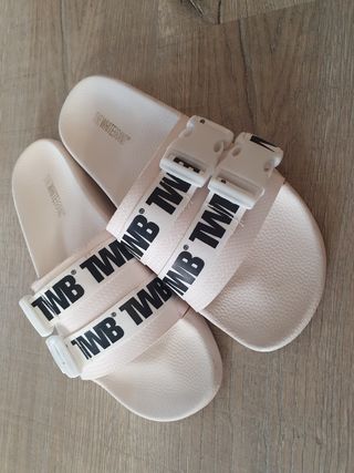 Chanclas The White Brand Blancas Talla 41