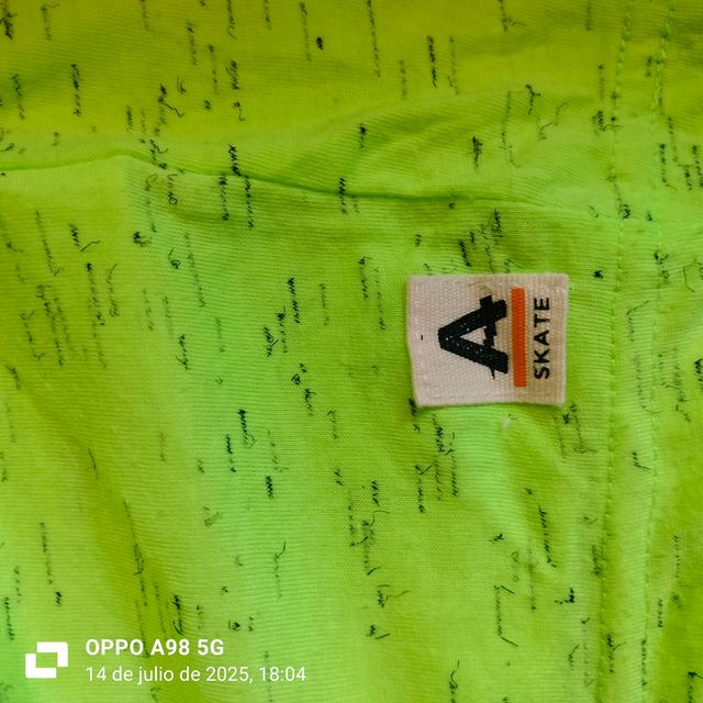 Camiseta State verde skater para niños