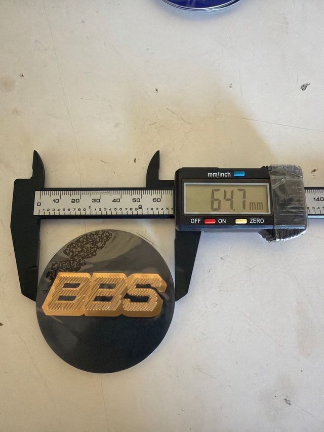 4 Logos BBS 60mm - Tapa bujes de Llanta