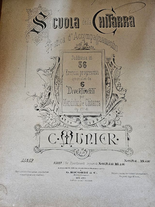 Spartito musicale antico oltre 50 diversi