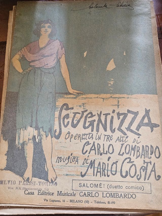 Spartito musicale antico oltre 50 diversi