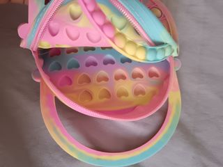 Bolso pop It niña colores pastel cinta mano