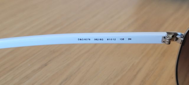 Gafas D&G Plata/Blancas