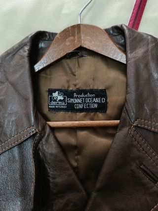 Abrigo cuero Danny Gerard