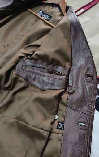 Abrigo cuero Danny Gerard