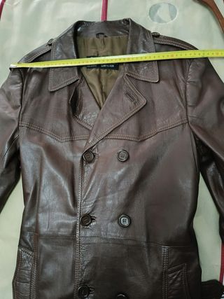 Abrigo cuero Danny Gerard