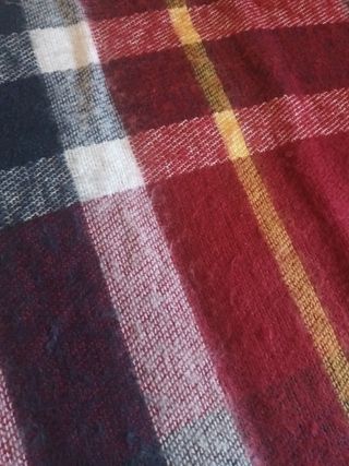 Bufanda Zara cuadros multicolor