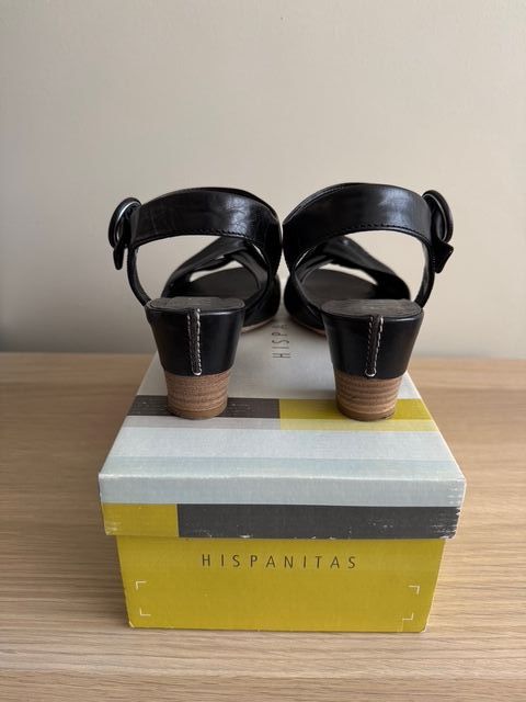 Sandalias Hispanitas negras, talla 37