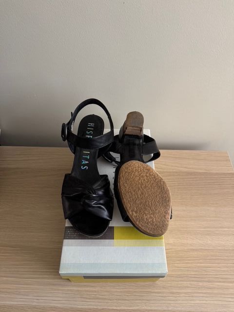 Sandalias Hispanitas negras, talla 37