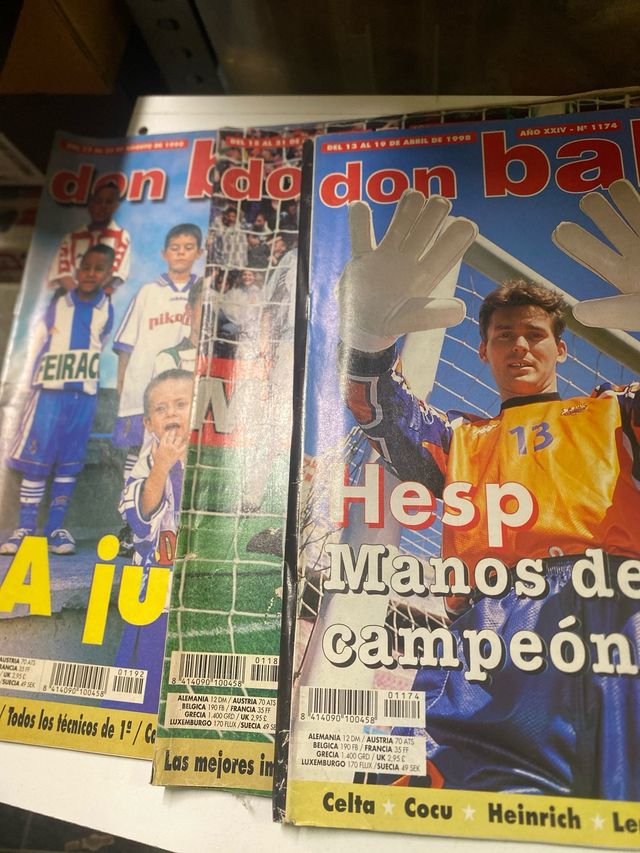 lote 5 revistas Don Balon año 1998