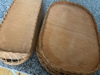2 Bandejas mimbre vintage (2)