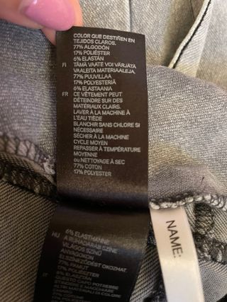 Mini Falda Gris Tirantes H&M