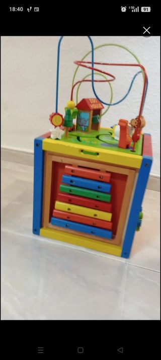 Centro actividades bebé madera