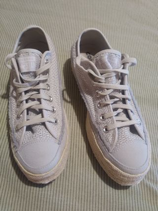 Converse grises lino - T38