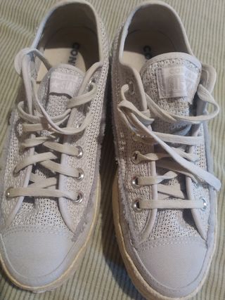 Converse grises lino - T38