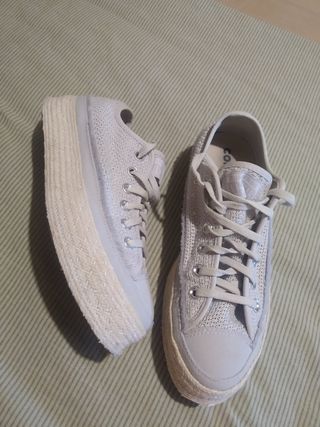 Converse grises lino - T38
