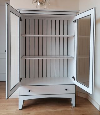Vitrina madera - Mueble con cristal