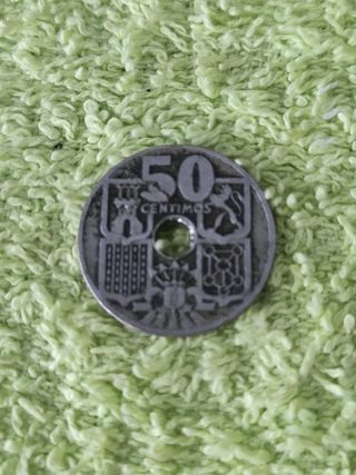 Moneda 50 Céntimos España 1947
