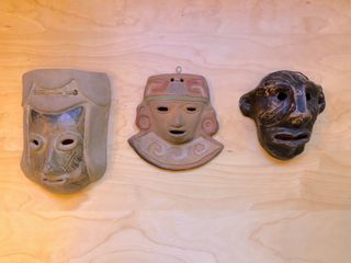 3 Maschere in terracotta