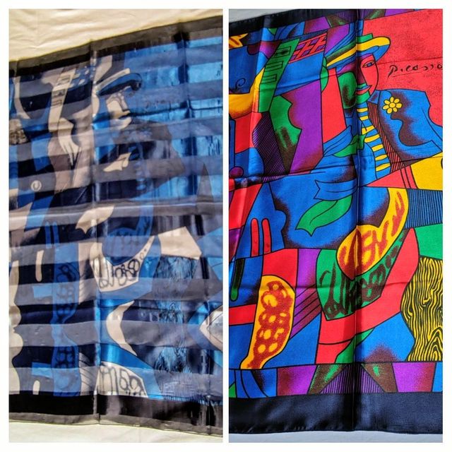 2 Foulard  | Blu & Multicolor