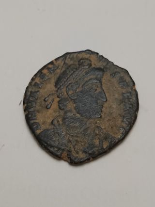 Monedas romans y resellos antiguos