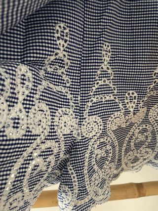 Shorts Zara vichy azules