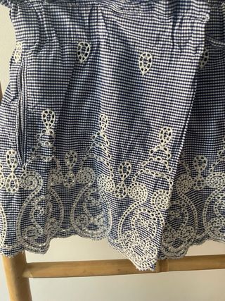 Shorts Zara vichy azules