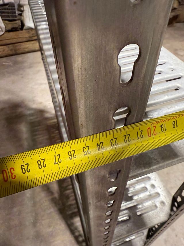 Estantería metal gris - 6 baldas