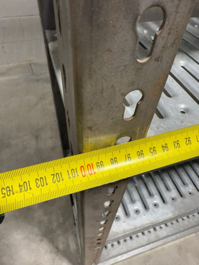 Estantería metal gris - 6 baldas