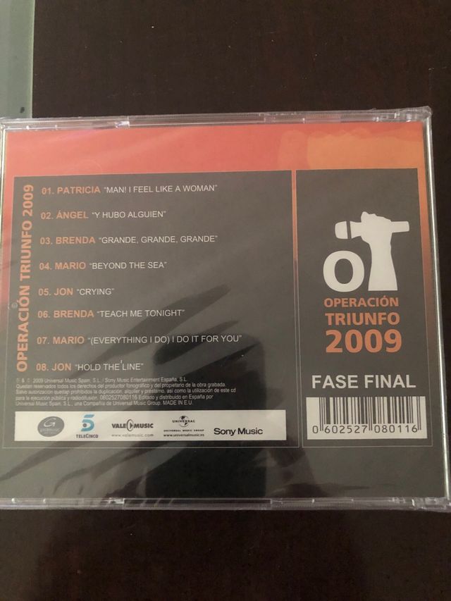 CD Operación Triunfo 2009 - Fase Final
