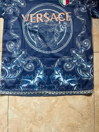 Camiseta Italia Versace - Azul