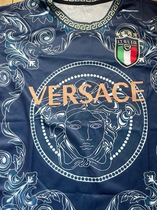 Camiseta Italia Versace - Azul