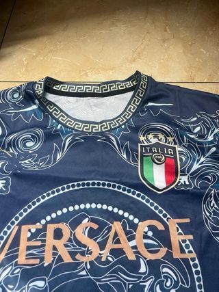 Camiseta Italia Versace - Azul
