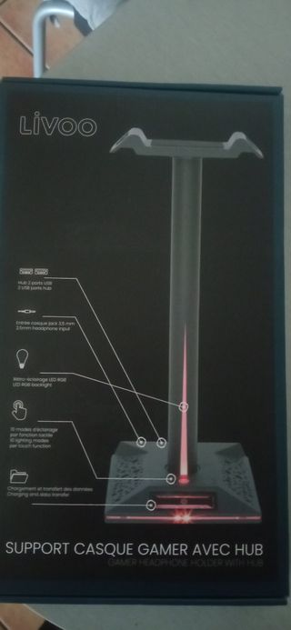 Soporte auriculares gaming FANTA