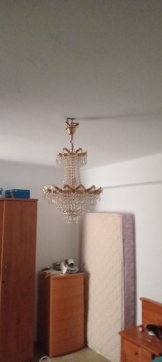Lámpara de Cristal de bohemia auténtica- Dorada