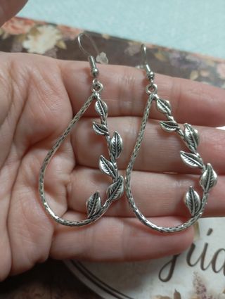 Pendientes Plata - Hojas