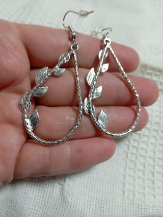 Pendientes Plata - Hojas