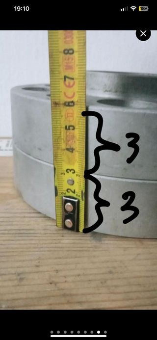 Separadores de rueda 3cm
 - 5 Tornillos