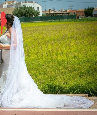 Vestido novia blanco - Talla grande