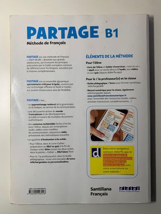 Libro francés: Partage b1

