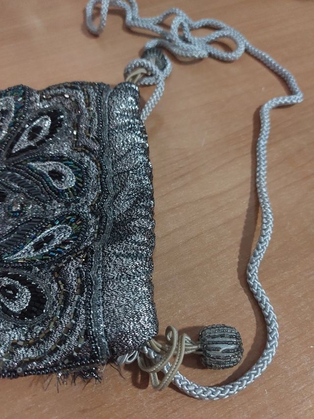 Bolso de fiesta plateado