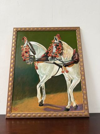 Figura 2 cavalli bianchi attaccati