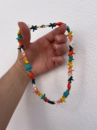 Collar hecho a mano Tortugas & Estrellas 