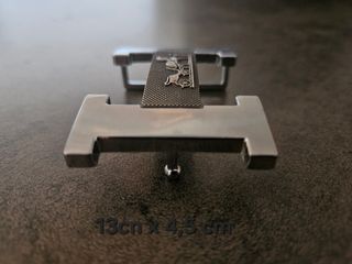 Hebilla Hermès plateada