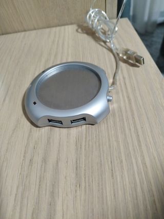 Calentador Taza HUB con  4 puertos USB