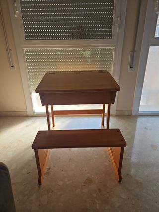 Pupitre escolar madera infantil