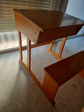 Pupitre escolar madera infantil