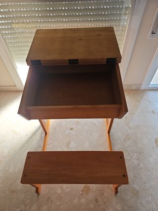 Pupitre escolar madera infantil