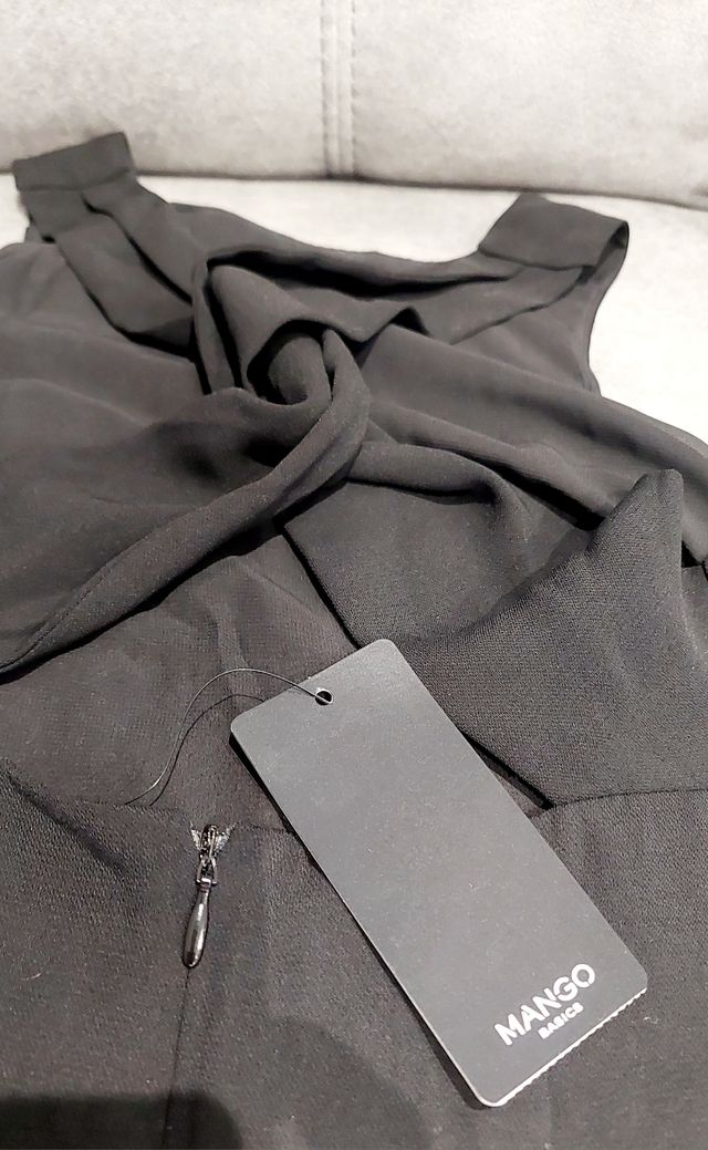 Vestido negro Mango - Talla XS